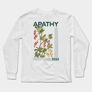 Apathy Sad Sadness Emotions Feelings Wildflower Long Sleeve T-Shirt